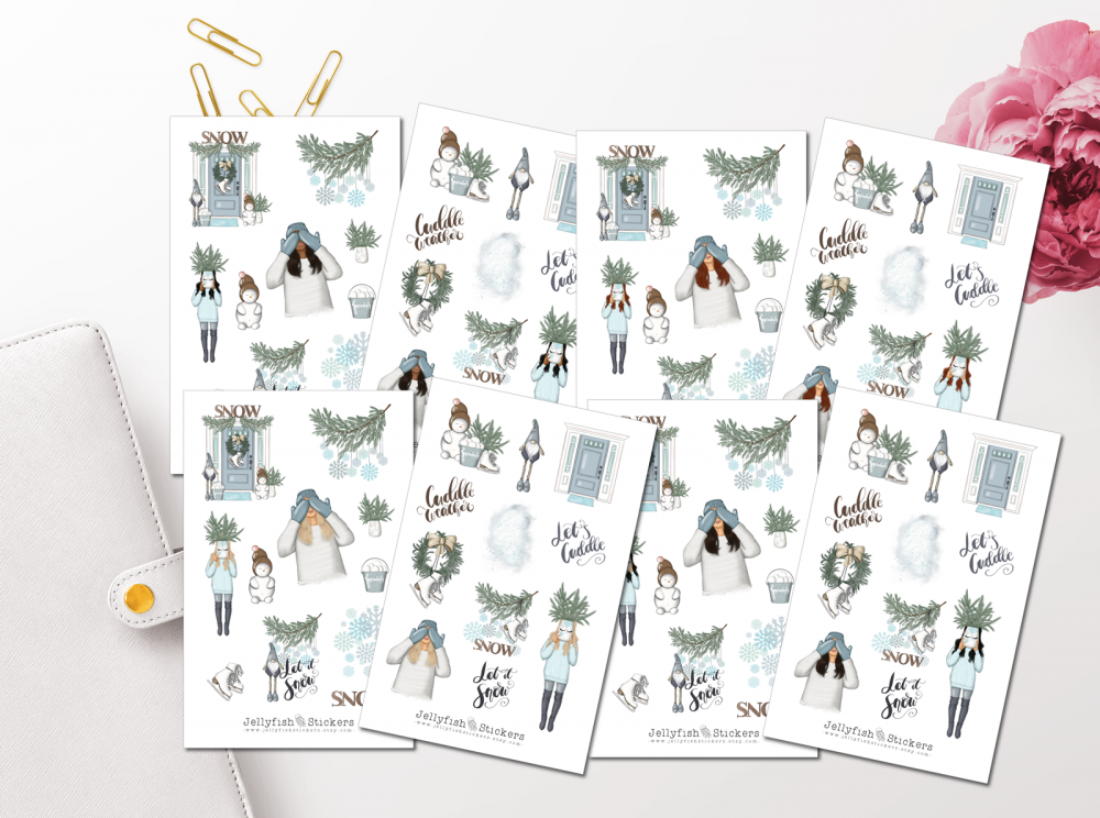 Girls Winter Sticker Set